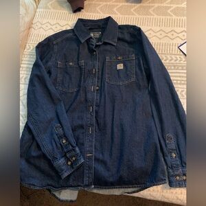 New heavy carhart denim button up